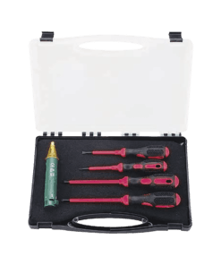 EP-NTK21 - EP-NTK21-EPCOM POWER LINE - Kit de 4 Desarmadores con Aislamiento + 1 Punta Probadora de Voltaje para Instalaciones Eléctricas. - Relematic.mx - EPNTK21-h