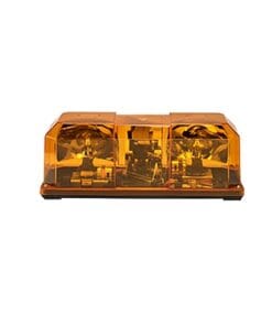 450-112-02 - 450-112-02-FEDERAL SIGNAL-Barra de luces 15" con 1 par de lámparas giratorias 95 rpm, 80,000 candelas por destello y montaje permanente, color ámbar - Relematic.mx - 45011202