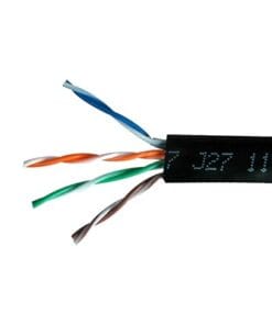 6360-2108/1000 - 6360-2108/1000-HONEYWELL HOME RESIDEO-Bobina de Cable de 305 Metros UTP Cat6 RISER / Color Negro / UL, CMR SPNLS, Probado a 350 Mhz / Para Aplicaciones de CCTV, Redes de Datos, IP megapixel, Control RS485 / Para Intemperie - Relematic.mx - 636021081000