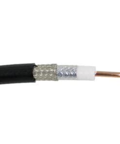 7977-A/1000 - 7977-A/1000-BELDEN-Carrete de 305m Cable Coaxial Serie RF-600, Conductor Central de Aluminio Sólido de 2.74 mm en Baño de Cobre Cal.10, 95% Blindaje Malla Trenzada de Cobre Estañado + 100% Cinta Duobond II, Aislamiento de polietileno de Alta D - Relematic.mx - 7977A