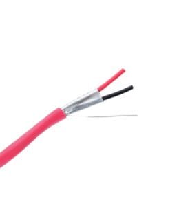 4206-1104/1000 - 4206-1104/1000-HONEYWELL HOME RESIDEO-Bobina de 305 metros de alambre  calibre 16 AWG, con blindaje, en 2 hilos, tipo FPLP-CL2P, resistente al fuego, color rojo, para sistemas contra incendio o sistemas de evacuación. - Relematic.mx - 9466