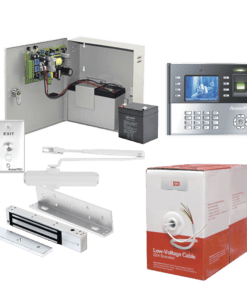 ACCESSKIT6P - ACCESSKIT6P-AccessPRO - Sistema Completo de Acceso, Incluye Lector Biometrico ICLOCK990, Chapa magnética con bracket, Cierra puerta, Botón de Salida, Cable " Gratis ", y fuente profesional con Batería - Relematic.mx - ACCESSKIT6P-h