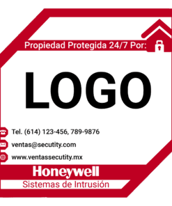 CALALA/15 - CALALA/15-HONEYWELL - Calcomanías Propiedad Protegida Alarmas (Paquete con 15) - Relematic.mx - CALALA15-h