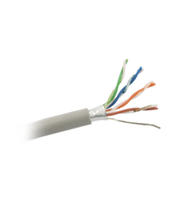 FTCAT5E1MTS - FTCAT5E1MTS-VIAKON-Retazo de 1 mt de Cable Cat5e FTP, ESCUT, UL, CMR, color Gris, para aplicaciones en CCTV y redes de datos. Uso en intemperie. - Relematic.mx - FTCAT5E1MTS-h