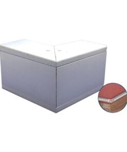 INKA-100-EE - INKA-100-EE-THORSMAN-Esquinero exterior de aluminio,  para canaleta INKA100 (8110-80001) - Relematic.mx - INKA100EE