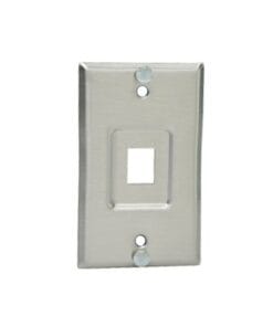 KWPY - KWPY-PANDUIT-Placa de Pared Telefónica, Salida de 1 Puerto Keystone, de Acero Inoxidable - Relematic.mx - KWPY