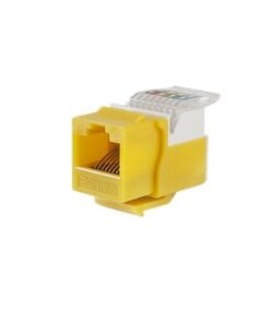 LP-KJ-516-YE - LP-KJ-516-YE-LINKEDPRO BY EPCOM-Módulo Jack Keystone Cat5e sin Herramienta (toolless) para faceplate - Color Amarillo - Relematic.mx - LPKJ516YEdet