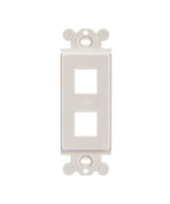 NK2RMFIW - NK2RMFIW-PANDUIT-Marco de Módulo Dúplex, Para Placas Frontales Estándar GFCI, Acepta 2 Módulos Keystone, Color Blanco Mate - Relematic.mx - NK2RMFEI-1