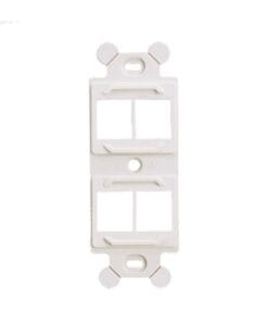 NK4106MFEI - NK4106MFEI-PANDUIT-Marco de Módulo Dúplex, Para Placas Frontales Estándar NEMA 106, Acepta 4 Módulos Keystone, Color Marfil - Relematic.mx - NK4106MFEI