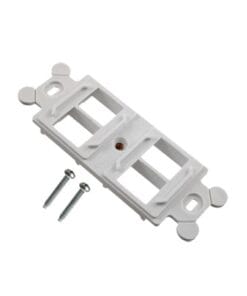 NK4106MFWH - NK4106MFWH-PANDUIT-Marco de Módulo Dúplex, Para Placas Frontales Estándar NEMA 106, Acepta 4 Módulos Keystone, Color Blanco - Relematic.mx - NK4106MFWH