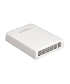 NK6BXWH-AY - NK6BXWH-AY-PANDUIT-Caja de montaje en superficie para 6 módulos - Blanco - Relematic.mx - NK6BXIWAY-1