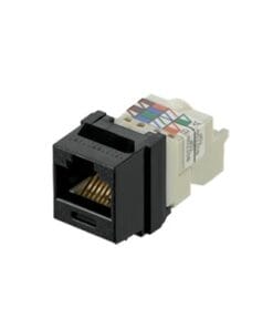 NK6TMBL - NK6TMBL-PANDUIT-Conector Jack Estilo TP, Tipo Keystone, Categoría 6, de 8 posiciones y 8 cables, Color Negro - Relematic.mx - NK6TMBL