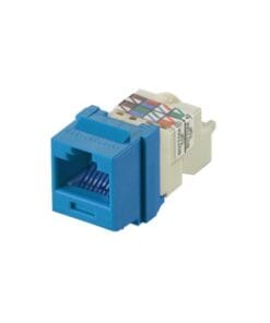 NK6TMBU - NK6TMBU-PANDUIT-Conector Jack Estilo TP, Tipo Keystone, Categoría 6, de 8 posiciones y 8 cables, Color Azul - Relematic.mx - NK6TMBU