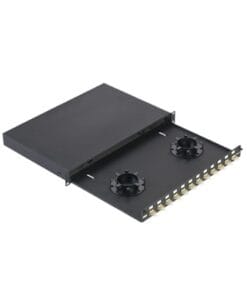 NKFD1W24BLDLC - NKFD1W24BLDLC-PANDUIT-Cajón de fibra pre-cargado con 24 adaptadores LC dúplex para fibra multimodo OM2 50/125 - Relematic.mx - NKFD1W12BLDSC-2