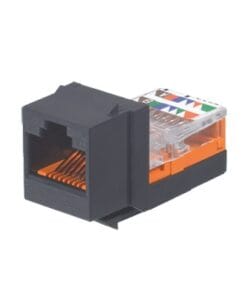 NK5E88MBLY - NK5E88MBLY-PANDUIT-Conector Jack Estilo Leadframe, Tipo Keystone, Categoría 5e, de 8 posiciones y 8 cables, Color Negro - Relematic.mx - NKNK5E88MBLY