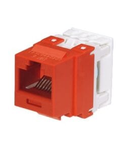 NK688MRD - NK688MRD-PANDUIT-Conector Jack Estilo 110 (de Impacto), Tipo Keystone, Categoría 6, de 8 posiciones y 8 cables, Color Rojo - Relematic.mx - NKNK688MRD