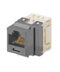 NKP5E88MIG - NKP5E88MIG-PANDUIT-Conector Jack Estilo 110 (de Impacto), Tipo Keystone, Categoría 5e, de 8 posiciones y 8 cables, Color Gris - Relematic.mx - NKP5E88MIG