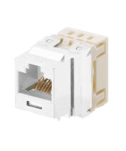 NKP5E88MIW - NKP5E88MIW-PANDUIT-Conector Jack Estilo 110 (de Impacto), Tipo Keystone, Categoría 5e, de 8 posiciones y 8 cables, Color Blanco mate - Relematic.mx - NKP5E88MIW
