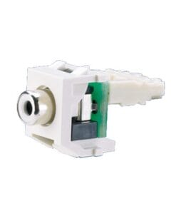 NKRPMWWH - NKRPMWWH-PANDUIT-Conector RCA Keystone, RCA con Conexión 110 (de Impacto) Color Blanco, Módulo Blanco - Relematic.mx - NKRPMWEI-2
