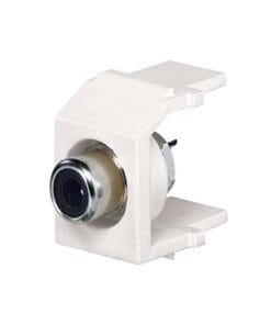 NKRSMBIWY - NKRSMBIWY-PANDUIT-Conector RCA Keystone, con RCA para Soldar Color Negro, Módulo Blanco Mate - Relematic.mx - NKRSMBEIY-1