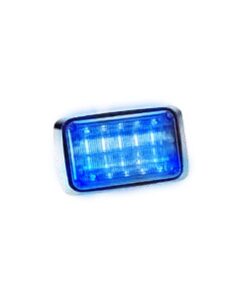 QL-64-XF-CB - QL-64-XF-CB-FEDERAL SIGNAL-Luz de advertencia Quadraflare LED con flasher integrado y mica transparente, color azul - Relematic.mx - QL64XFCBdet