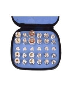 RFA-4024-WB - RFA-4024-WB-RF INDUSTRIES,LTD-Kit Universal de Adaptadores UNIDAPT de 30 piezas en Bronze Blanco con estuche, esponja y ziper. - Relematic.mx - RFA4024WB