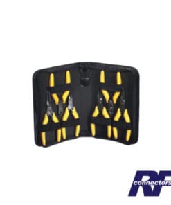 RFA-4080 - RFA-4080-RF INDUSTRIES,LTD-Juego de 6 piezas. (Incluye 4 Diferentes Pinzas de Punta Aserrada, una de Corte al Raz y otra de Corte con Retén para la Rebaba). - Relematic.mx - RFA4080det