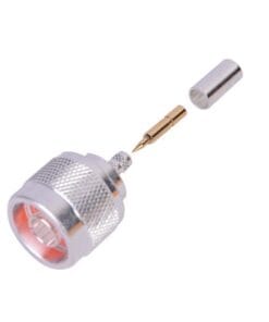 RFN-1005-3C - RFN-1005-3C-RF INDUSTRIES,LTD-Conector N Macho de Anillo Plegable para Cable RG-58/U, Plata/ Oro/ Teflón. - Relematic.mx - RFN10053C