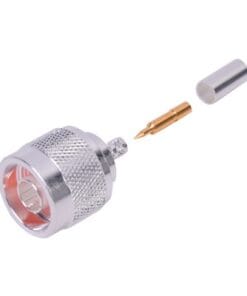 RFN-1005-3-C1 - RFN-1005-3C1-RF INDUSTRIES,LTD-Conector Coaxial N Macho de Anillo Plegable para Cable RG-142/U, Plata/ Oro/ Teflón. - Relematic.mx - RFN10053C1