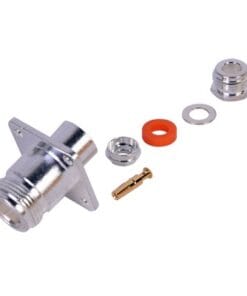 RFN-1021-6 - RFN-1021-6-RF INDUSTRIES,LTD-Conector N Hembra, montaje con 4 perforaciones a 18 mm. - Relematic.mx - RFN10216