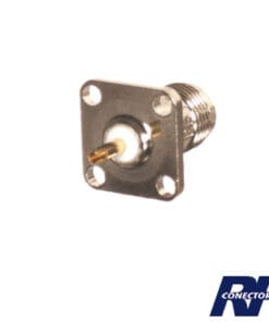 RFT-1210 - RFT-1210-RF INDUSTRIES,LTD-Conector TNC Hembra para Chasis de 4 Perforaciones de 13 mm, Terminal Soldable, Níquel/ Oro/ Teflón. - Relematic.mx - RFT1210det