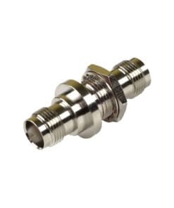 RFT-1226 - RFT-1226-RF INDUSTRIES,LTD-Adaptador Doble TNC Hembra para Chasis, Montaje Hermético con Aro de Goma y en Tipo D-Plano, Níquel/ Oro/ Teflón. - Relematic.mx - RFT1226