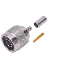 RP-1005-C - RP-1005-C-RF INDUSTRIES,LTD-Conector N Macho Inverso de Anillo Plegable para cables RG-58/U, RG-142/U. - Relematic.mx - RP1005C