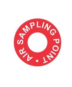 RP-5218 - RP-5218-SAFE FIRE DETECTION INC.-Etiqueta de Punto de Muestreo para Tubería de Aspiración, Paquete con 125 Piezas - Relematic.mx - RP5218