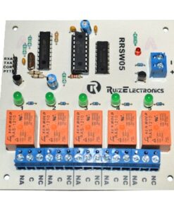 RRSW05 - RRSW05-Ruiz Electronics-Tarjeta decodificadora para radio switch 5 zonas con DTMF. - Relematic.mx - RRSW05