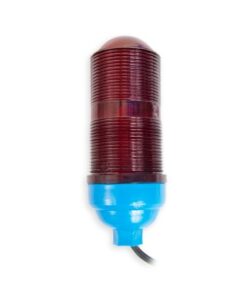 SLOP-5 - SLOP-5-SYSCOM TOWERS-Lámpara de Obstrucción Básica con Globo Rojo de Policarbonato (Con Foco). - Relematic.mx - SLOP5_det