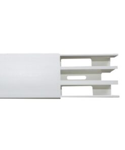 TEK-62-CT - TEK-62-CT-THORSMAN-Canaleta con troquel con tapa color blanco, de PVC auto extinguible,  40 x 62 x tramo 2m. (6301-01250) - Relematic.mx - TEK62CT