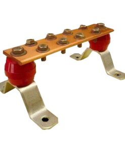 TG-BUS-G10 - TG-BUS-G10-TOTAL GROUND-Barra para Unión de Cobre con Capacidad de 1000A, medidas  7-7/8 x 2 x 1/4 in., con Aisladores (Sin Gabinete) - Relematic.mx - TGBUSG10