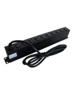 TH-TCM-10C - TH-TCM-10C-THORSMAN-Tomacorriente multiple horizontal para rack de 19", 10 contactos (THE0040091001001) - Relematic.mx - THTCM10C