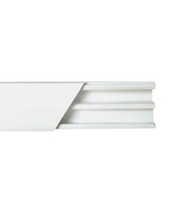 TMK-1020-CD - TMK-1020-CD-THORSMAN-Canaleta blanca de PVC auto extinguible, con división, 20 x 10 mm, tramo de 2.5m (5101-01250)  - Relematic.mx - TMK1020CD