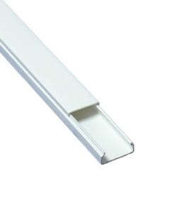 TMK-1020-SD - TMK-1020-SD-THORSMAN-Canaleta blanca de PVC auto extinguible, sin división, 20 x 10 mm, tramo de 2.5 m (5101-01260)  - Relematic.mx - TMK1020SD