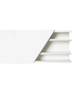 TMK-2560 - TMK-2560-THORSMAN-Canaleta color blanco de 3 vías, de PVC auto extinguible, 60 x 25 x tramo 2.5m (5401-01250) - Relematic.mx - TMK2560