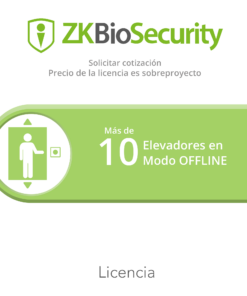 ZK-BS-ELE-OFFLINE-PRJ - ZK-BS-ELE-OFFLINE-PRJ-ZKTECO - Licencia para Zkbiosecurity para modulo de elevadores para mas de 10 elevadores en modo OFFLINE - Relematic.mx - ZKBSELEOFFLINEPRJ-h