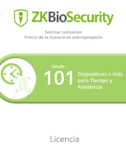 ZK-BS-TA-PRJ - ZK-BS-TA-PRJ-ZKTECO - Licencia para ZKBiosecurity permite gestionar desde 101 dispositivos para tiempo y asistencia o mas - Relematic.mx - ZKBSTAPRJ-h