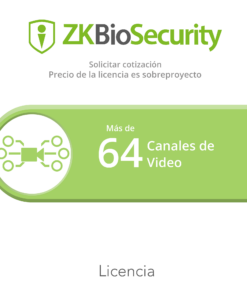 ZK-BS-VID-PRJ - ZK-BS-VID-PRJ-ZKTECO - Licencia para ZKBiosecurity para modulo de video para mas de 64 canales de video - Relematic.mx - ZKBSVIDPRJ-h