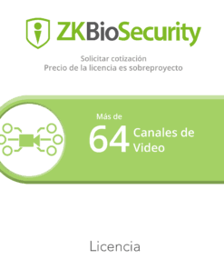 ZK-BS-VID-PRJ - ZK-BS-VID-PRJ-ZKTECO - Licencia para ZKBiosecurity para modulo de video para mas de 64 canales de video - Relematic.mx - ZKBSVIDPRJ-h