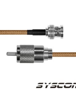 SBNC-142-UHF-30 - SBNC-142-UHF-30-EPCOM INDUSTRIAL-(1 pza) Jumper con cable RG142, conectores BNC Macho/UHF (PL-259) Macho. - Relematic.mx - det-SBNC142UHF30