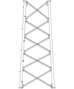 SSV7N - SSV7N-ROHN-Sección 7 Intermedia para Torre Autosoportada línea SSV (Código de Fábrica: 7N) - Relematic.mx - SSV7N