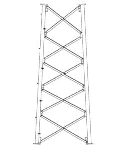 SSV7N165 - SSV7N165-ROHN-Sección 7 Base para Torre Autosoportada línea SSV (Código de Fábrica: 7N165) - Relematic.mx - SSV7N165