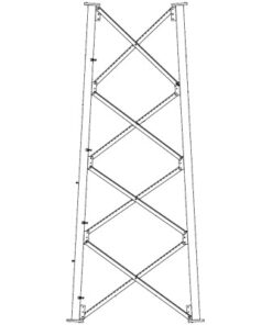 SSV8N - SSV8N-ROHN-Sección 8 Intermedia para Torre Autosoportada línea SSV (Código de Fábrica: 8N) - Relematic.mx - SSV8N